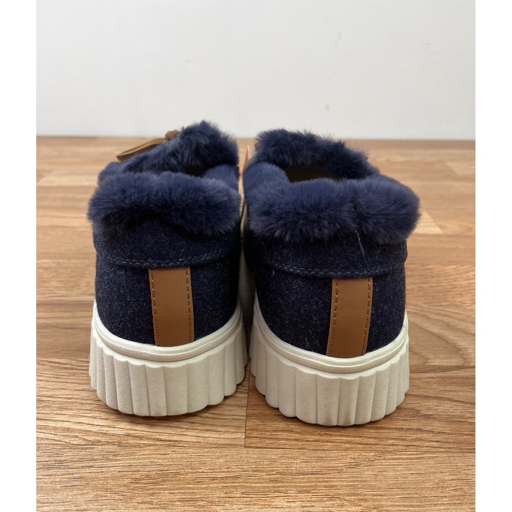 Skechers Cozy Ojai Moccasin Slippers in Navy Women's Size 11 Wide Fit NEW - Picture 5 of 11